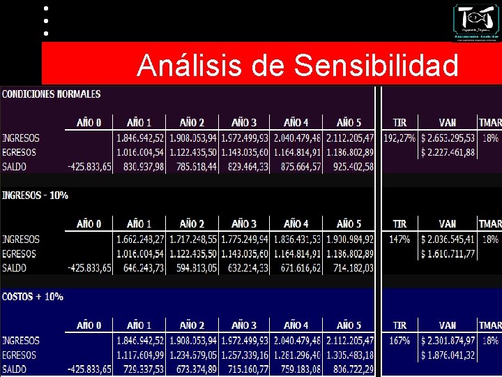 Análisis de Sensibilidad 