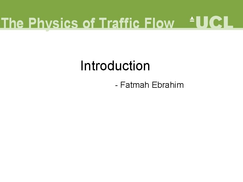 Introduction - Fatmah Ebrahim 