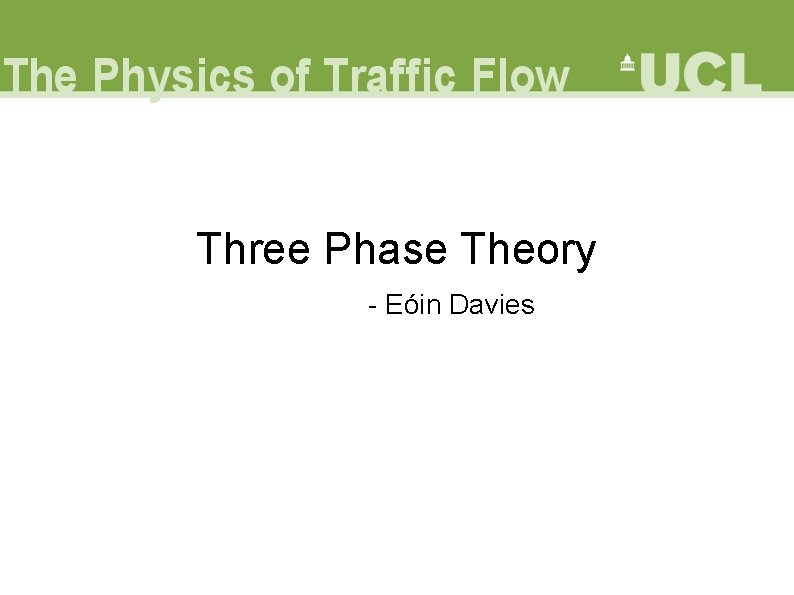 Three Phase Theory - Eóin Davies 