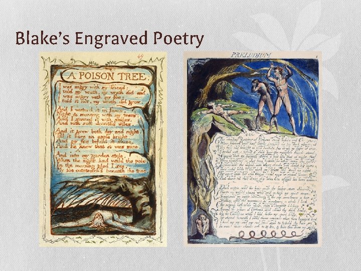 Blake’s Engraved Poetry 