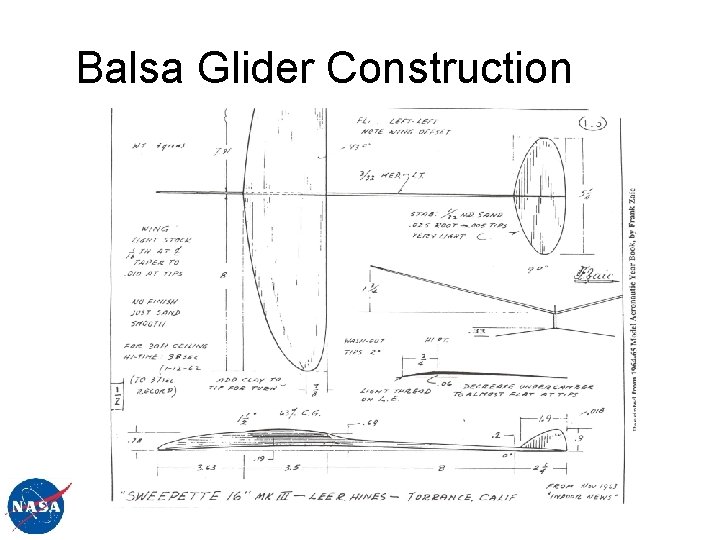 Balsa Glider Construction 