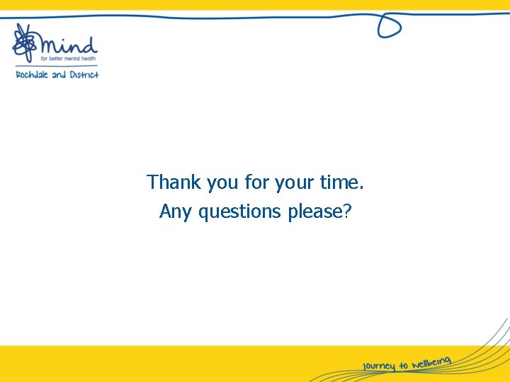Thank you for your time. Any questions please? 