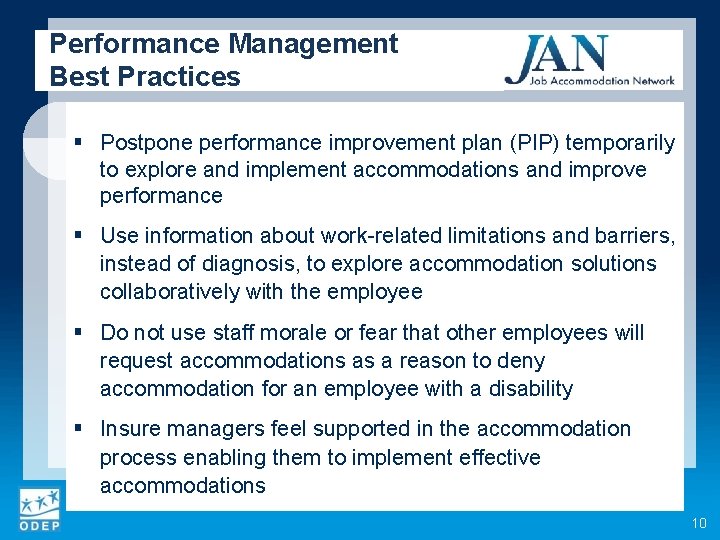 Performance Management Best Practices § Postpone performance improvement plan (PIP) temporarily to explore and