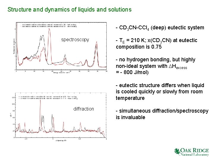 Structure and dynamics of liquids and solutions - CD 3 CN-CCl 4 (deep) eutectic