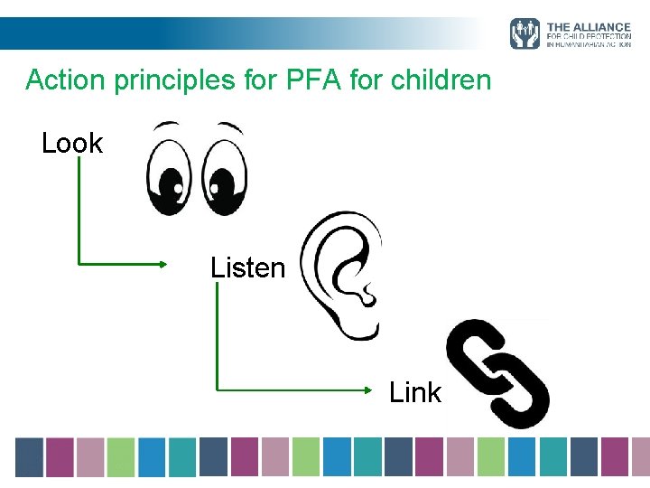 Action principles for PFA for children Look Listen Link 