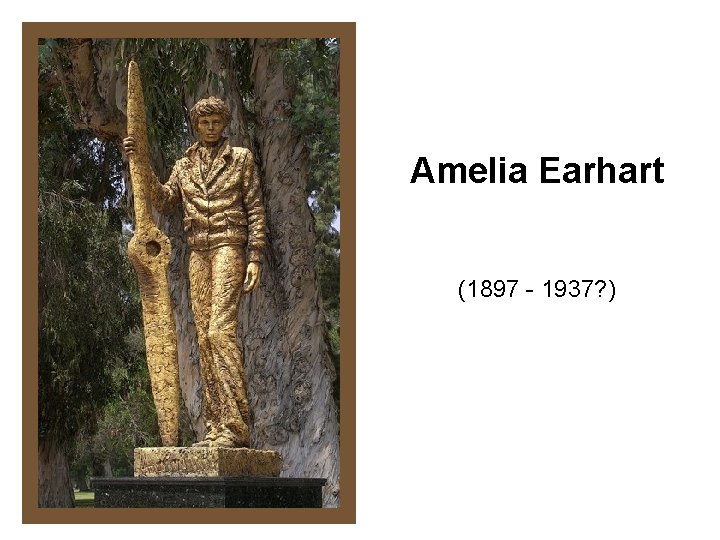 Amelia Earhart (1897 - 1937? ) 