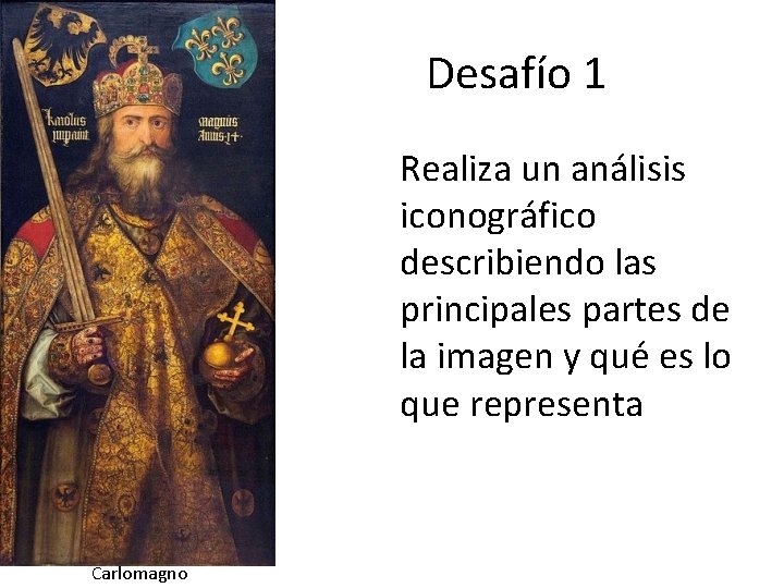 Desafío 1 Realiza un análisis iconográfico describiendo las principales partes de la imagen y