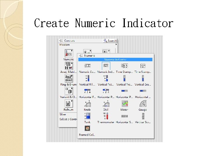 Create Numeric Indicator 