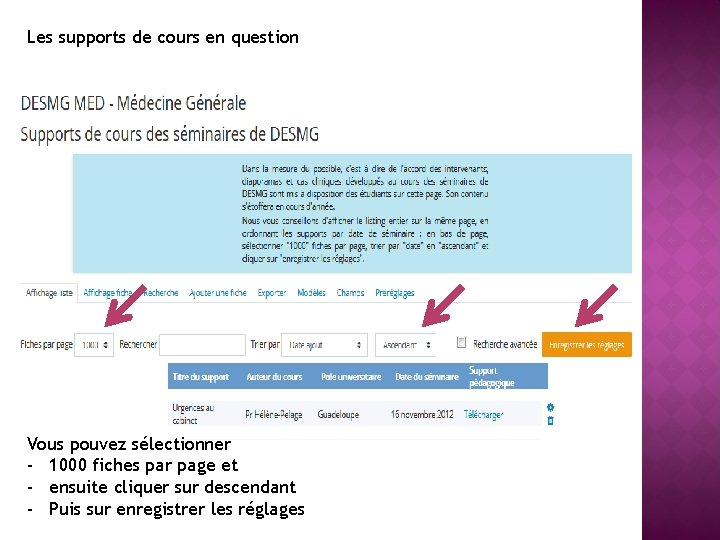 Les supports de cours en question Vous pouvez sélectionner - 1000 fiches par page