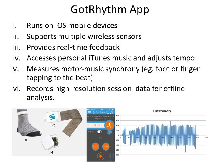 Got. Rhythm App i. iii. iv. v. Runs on i. OS mobile devices Supports