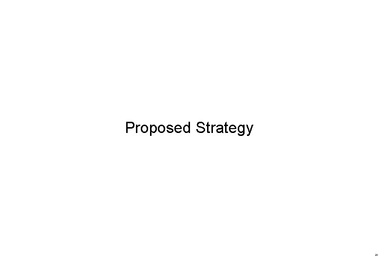 Proposed Strategy 24 