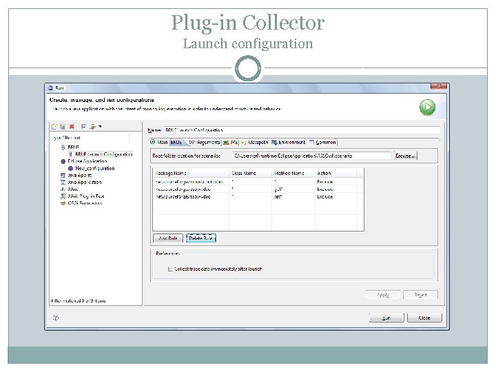 Plug-in Collector Launch configuration 