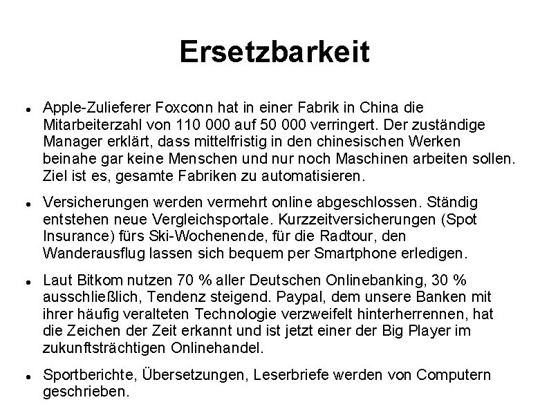 Ersetzbarkeit Apple-Zulieferer Foxconn hat in einer Fabrik in China die Mitarbeiterzahl von 110 000