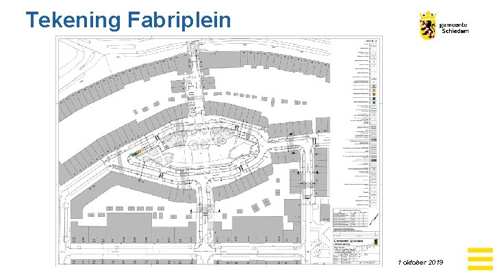 Tekening Fabriplein 1 oktober 2019 