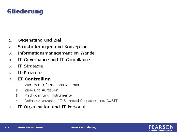 Gliederung 1. Gegenstand und Ziel 2. Strukturierungen und Konzeption 3. Informationsmanagement im Wandel 4.