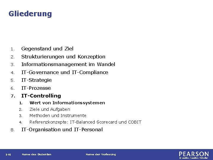 Gliederung 1. Gegenstand und Ziel 2. Strukturierungen und Konzeption 3. Informationsmanagement im Wandel 4.