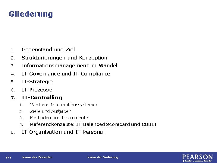 Gliederung 1. Gegenstand und Ziel 2. Strukturierungen und Konzeption 3. Informationsmanagement im Wandel 4.