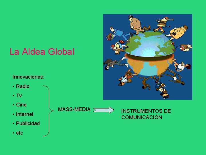 La Aldea Global Innovaciones: • Radio • Tv • Cine • Internet • Publicidad
