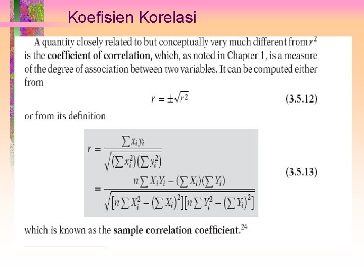 Koefisien Korelasi 