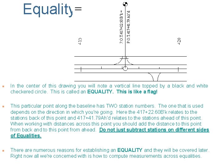 Equality= n n n In the center of this drawing you will note a