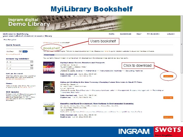 Myi. Library Bookshelf Users bookshelf Click to download 