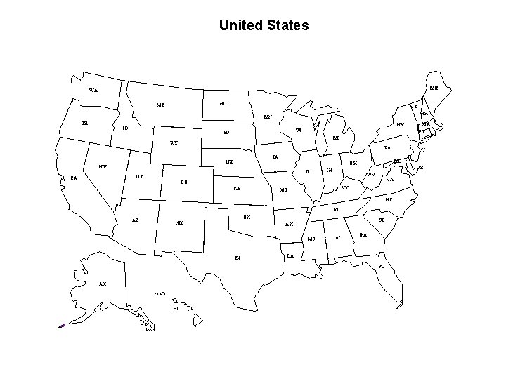 United States ME WA ND MT VT NH MN OR ID NY WI SD