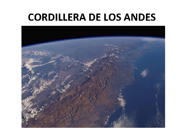 CORDILLERA DE LOS ANDES 