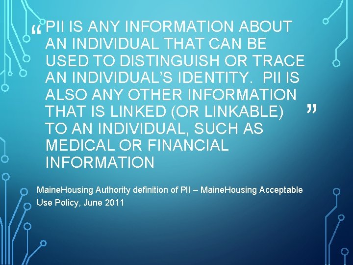PII AWARENESS TRAINING DONT BE TOMORROWS HEADLINES JASON