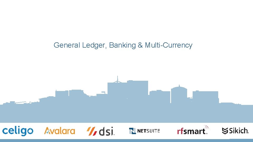 General Ledger, Banking & Multi-Currency 