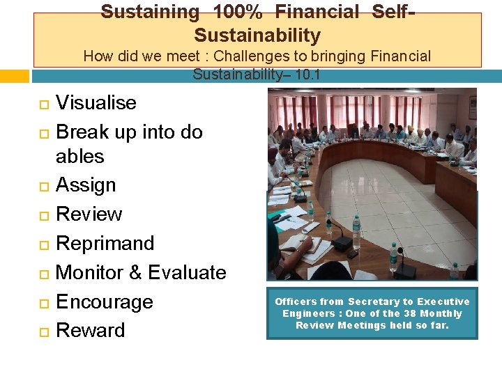 Sustaining 100% Financial Self. Sustainability How did we meet : Challenges to bringing Financial