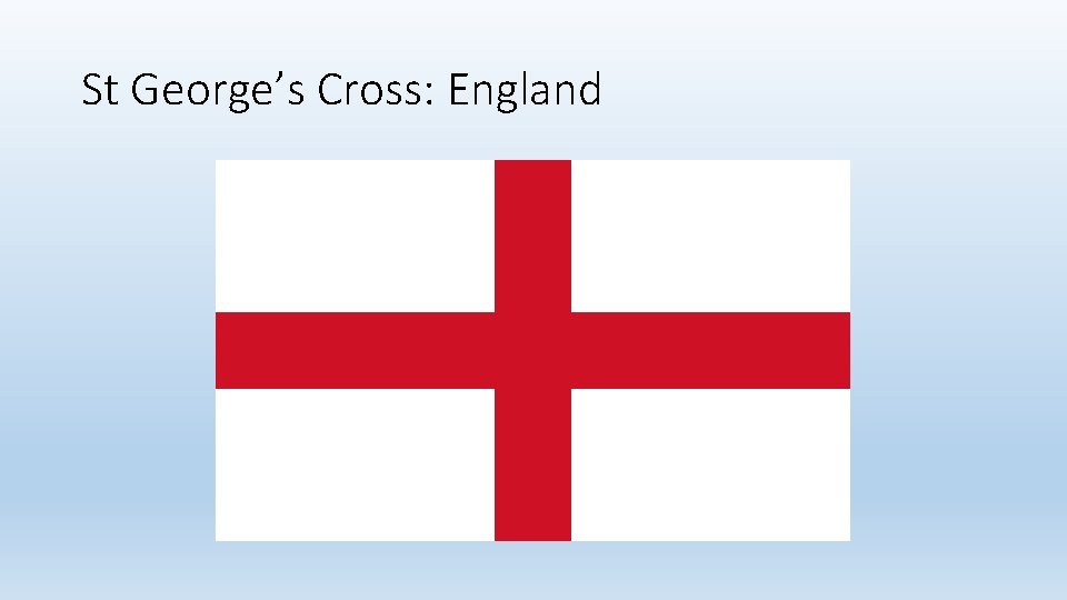 St George’s Cross: England 