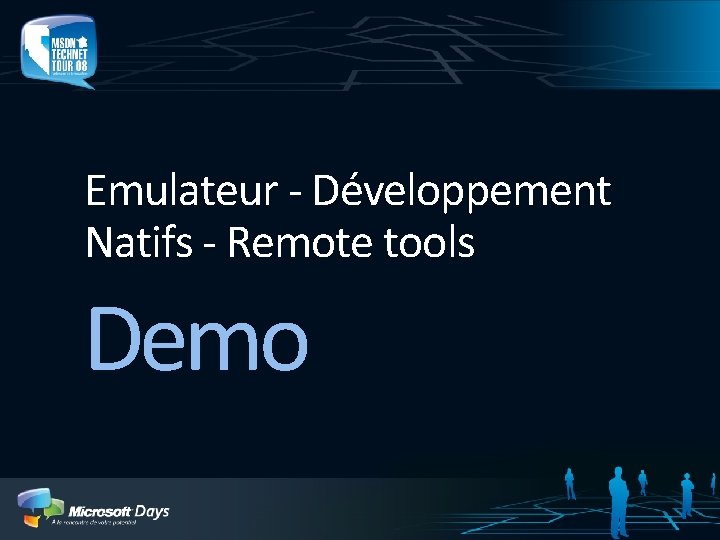 Emulateur - Développement Natifs - Remote tools Demo 