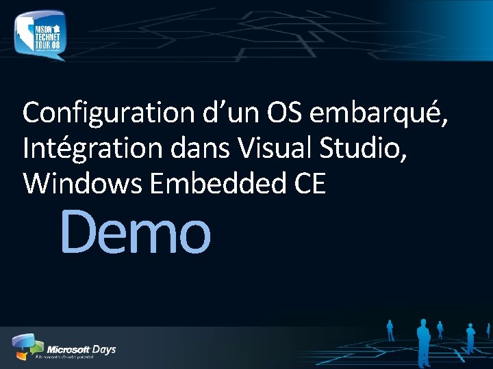 Configuration d’un OS embarqué, Intégration dans Visual Studio, Windows Embedded CE Demo 