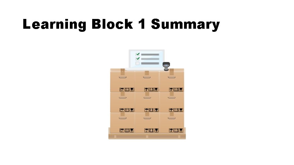 Learning Block 1 Summary 