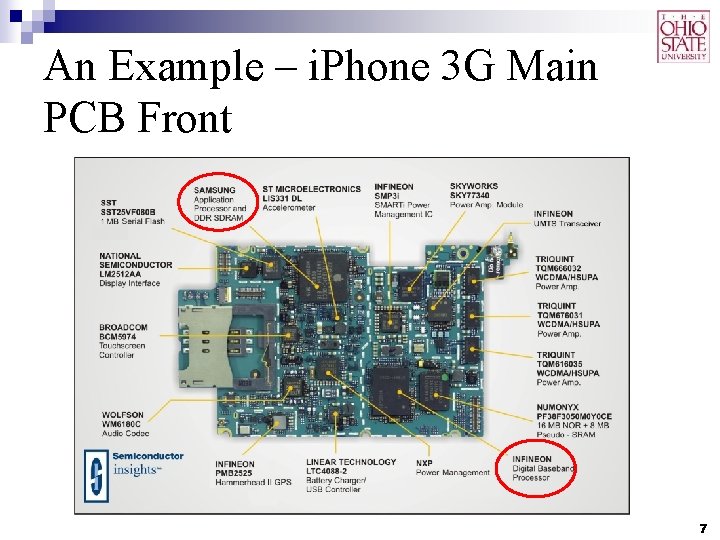 An Example – i. Phone 3 G Main PCB Front 7 