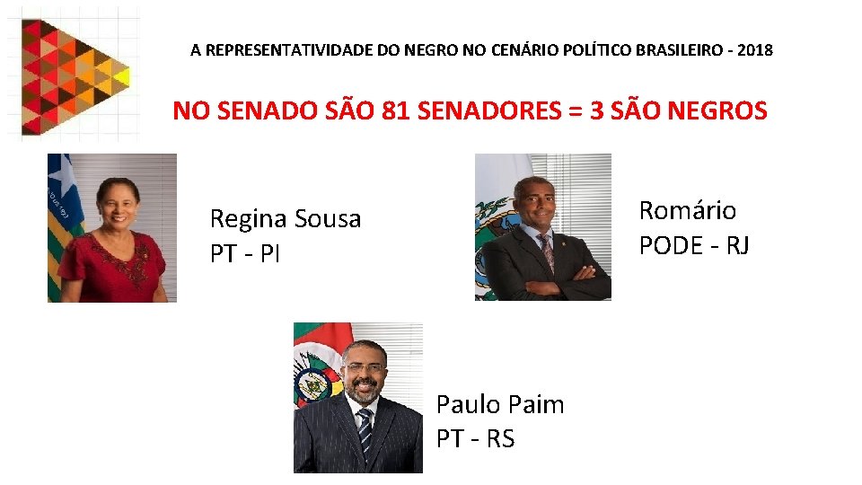 A REPRESENTATIVIDADE DO NEGRO NO CENÁRIO POLÍTICO BRASILEIRO - 2018 NO SENADO SÃO 81