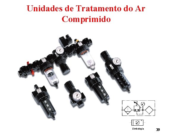 Unidades de Tratamento do Ar Comprimido Simbologia 39 