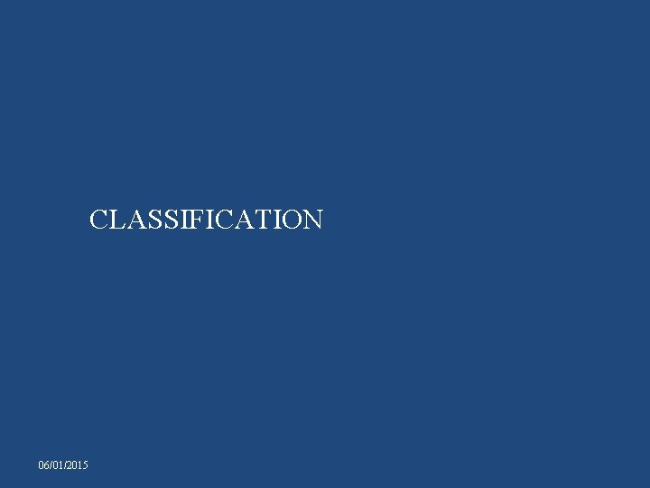 CLASSIFICATION 06/01/2015 