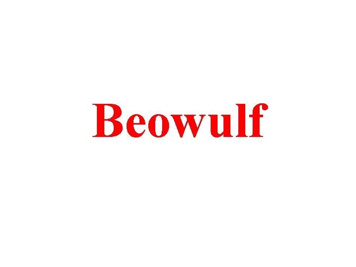 Beowulf 