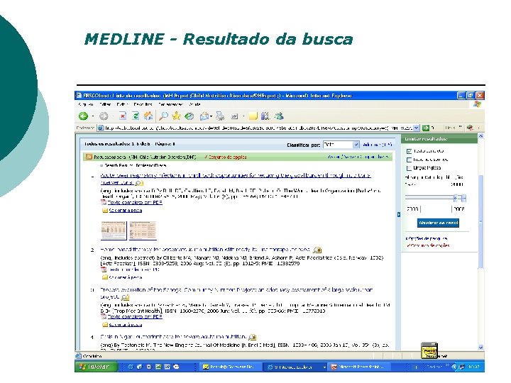 MEDLINE - Resultado da busca 