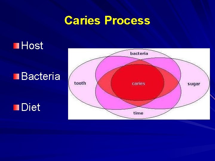 Caries Process Host Bacteria Diet 
