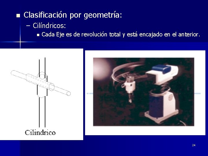 n Clasificación por geometría: – Cilíndricos: n Cada Eje es de revolución total y