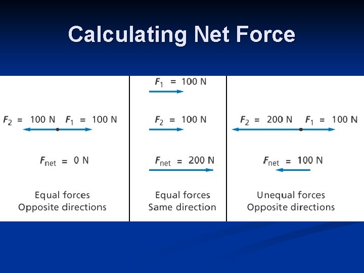 Calculating Net Force 