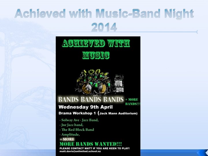 Achieved with Music-Band Night 2014 