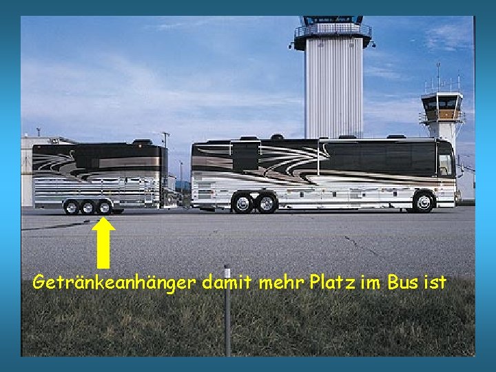 Getränkeanhänger damit mehr Platz im Bus ist 