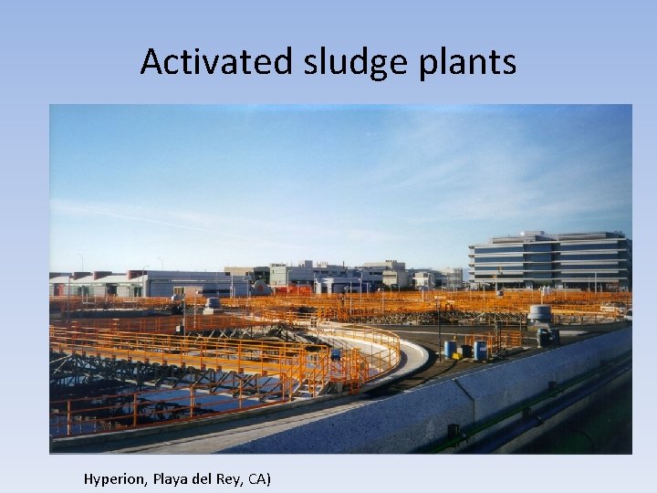 Activated sludge plants Hyperion, Playa del Rey, CA) 