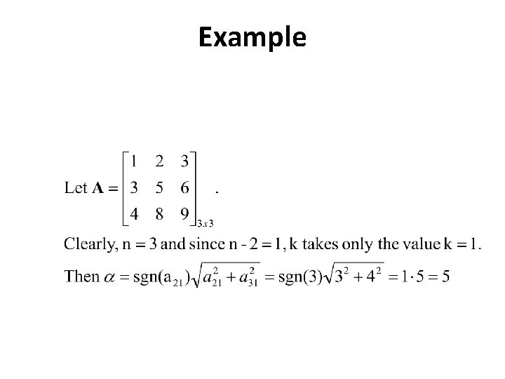 Example 