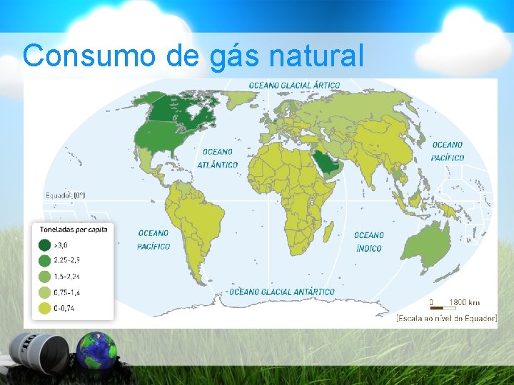 Consumo de gás natural 