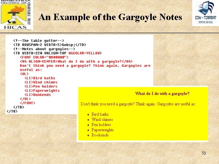 An Example of the Gargoyle Notes XP 50 