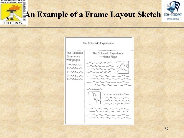 An Example of a Frame Layout Sketch XP 57 